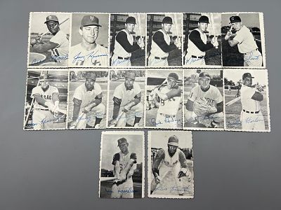 Lot of (14) 1969 Topps Deckle Edge Baseball Cards - Varying Conditions