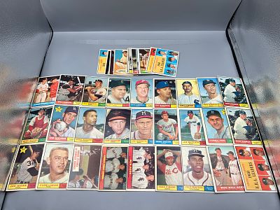 Lot of (40+) 1961 Topps Baseball Cards - Varying Conditions
