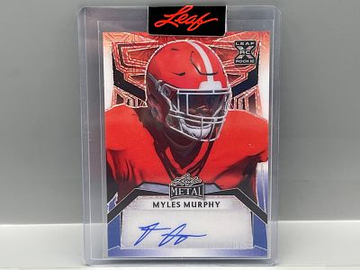 2023 Leaf Metal Myles Murphy Autographed #1/1 Pre-Production Proof - Sealed From Leaf