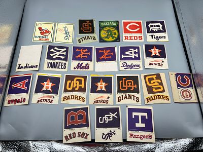 Lot of 1960s & 1980s Fleer Baseball Decal Stickers - Lots of Peeling