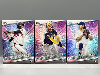 2024 Topps Stars of The MLB Colton Cowser RC, Jackson Chourio RC, & Shota Imanaga RC