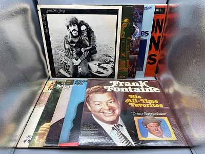 Lot of (10) Vinyl Albums - Rock, Pop, and Funk, 1960s-1981 - Records are untested by the 