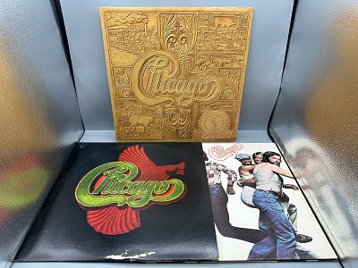 Lot of (3) Assorted Chicago Vinyl Albums - Records are untested by the auction house for play 