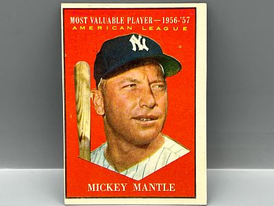 1961 Topps #475 Mickey Mantle (HOF) / Yankees - MVP