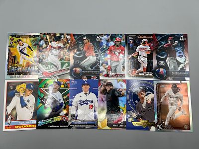 Lot of (12) Modern Baseball Star Player Rookie Cards - Elly De La Cruz, Jackson Holliday, Roki 