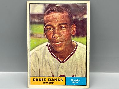 1961 Topps #350 Ernie Banks (HOF) / Cubs