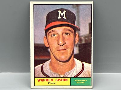 1961 Topps #200 Warren Spahn (HOF) / Braves