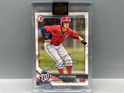 2021 Topps Archives Carter Kieboom On Card Auto #/60 - Sealed From Topps
