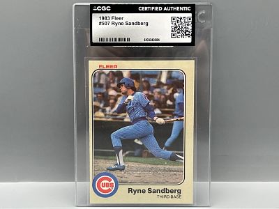 1983 Fleer #507 Ryne Sandberg RC (HOF) / Cubs - Rookie - CGC Authenticated