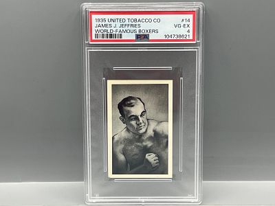 1935 United Tobacco Co. James T. Jeffries World Famous Boxers #14 PSA VG-EX 4