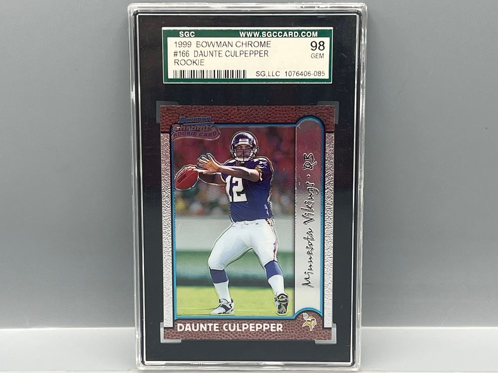 1999 Bowman Chrome Daunte Culpepper RC #166 SGC Gem Mint 10