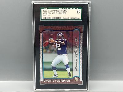 1999 Bowman Chrome Daunte Culpepper RC #166 SGC Gem Mint 10