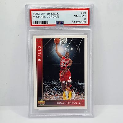 1993 Upper Deck Michael Jordan #23 PSA 8 HOF