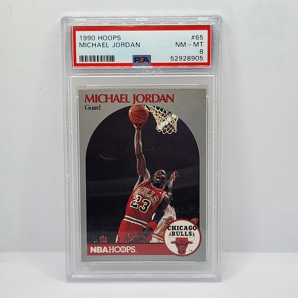 1990 Hoops Michael Jordan #65 PSA 8 HOF