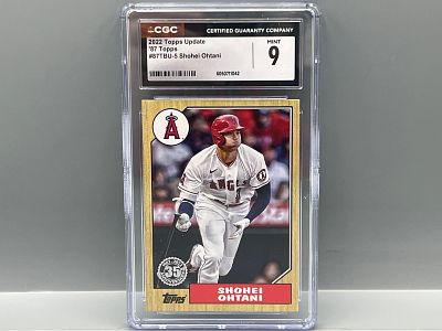 2022 Topps Update Shohei Ohtani '87 Topps #87TBU-5 CGC Mint 9