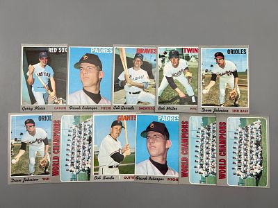 Lot of (11) 1970 Topps Baseball Cards - Varying Conditions