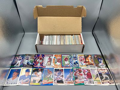 Box of Assorted Football & Baseball Cards W/ Many Stars & Rookies