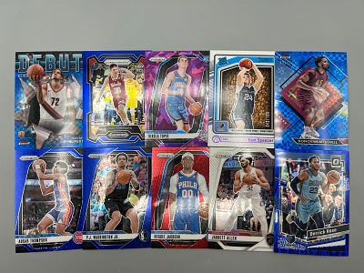Lot of (10) Modern Basketball Serial Numbered Cards