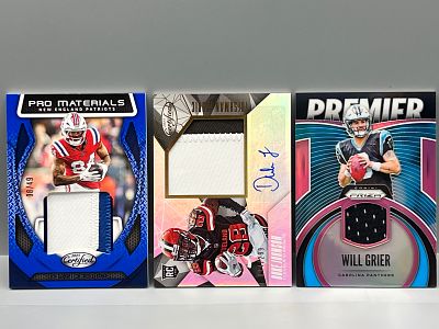 Lot of (3) Modern Football Panini Auto & Relic Cards