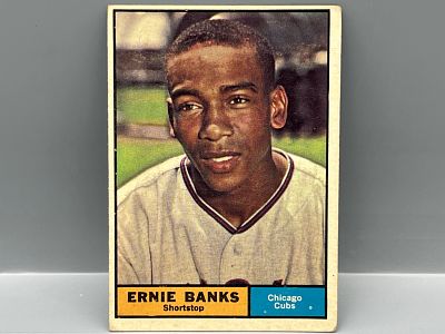 1961 Topps #350 Ernie Banks (HOF) / Cubs
