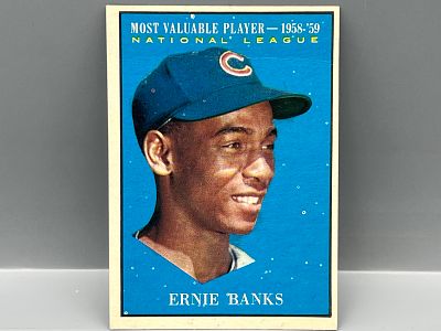 1961 Topps #485 Ernie Banks (HOF) / Cubs - Mvp