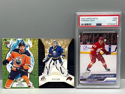 Lot of (3) Modern Hockey Cards W/ PSA Graded Young Guns RC