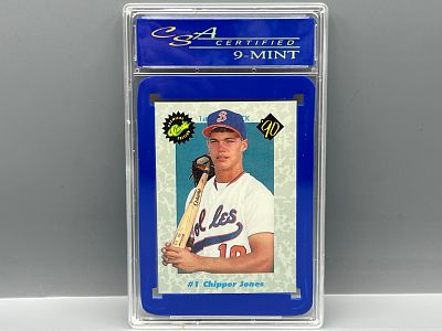 1990 Classic Chipper Jones Prospect/RC #1 - Slabbed By CSA Grading