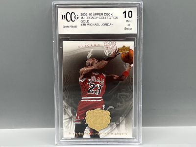 2009-10 Upper Deck Legacy Michael Jordan Gold #38 BCCG Mint or Better 10