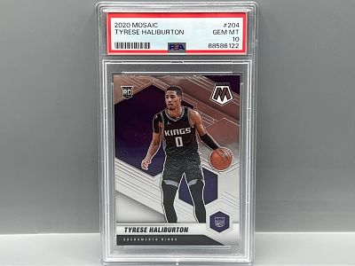 2020 Panini Mosaic Tyrese Haliburton RC #204 PSA Gem Mint 10