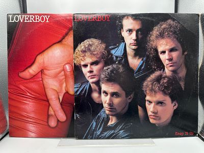 Loverboy (2 LP Lot): Get Lucky (1981); and Keep It Up (1983) - Records are untested by the 