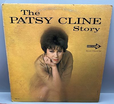 1963 Decca Records The Patsy Cline Story Double LP Vinyl Album - DL 4409 - Records are untested 