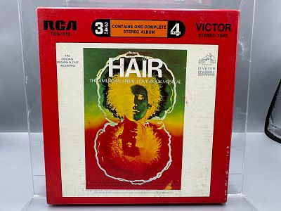 4-Track Stereo Reel-To-Reel Tape - Hair: The American Tribal Love Rock Musical (1968), Original 