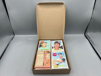 West Corp. Cello Fun Pack Repack Complete 1969 Topps Baseball 20 Pack Box W/ Don Drysdale, Hoyt 