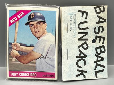 West Corp. Baseball Cello Fun Pack Repack 1966 Topps Unopened Pack W/ Tony Conigliaro On Front