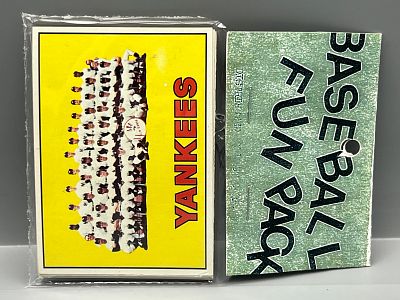 West Corp. Baseball Cello Fun Pack Repack 1967 Topps Unopened Pack W/ NY Yankees Team Card On Front