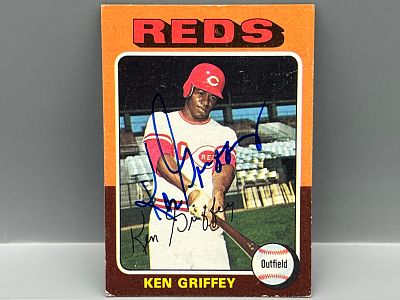 1975 Topps Ken Griffey In Person Autographed Card #284 - No COA