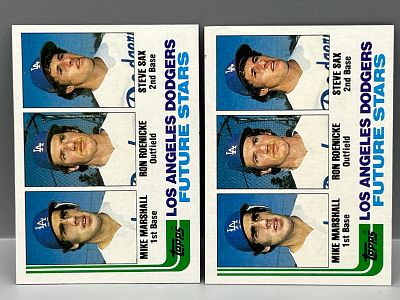 Lot of (2) 1982 Topps Steve Sax RC #681