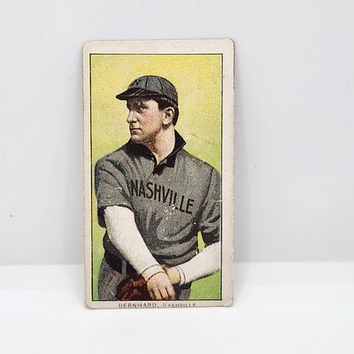 1909-11 T206 Bill Bernhard - Southern Leaguer - Old Mill Back - Tougher