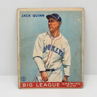 1933 Goudey Jack Quinn #78