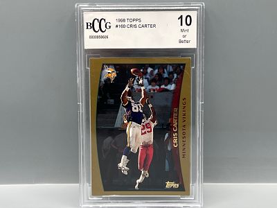 1998 Topps Cris Carter #160 BCCG Mint or Better 10