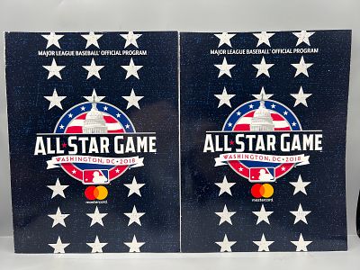 Lot of (2) 2018 MLB Baseball All Star Game Programs