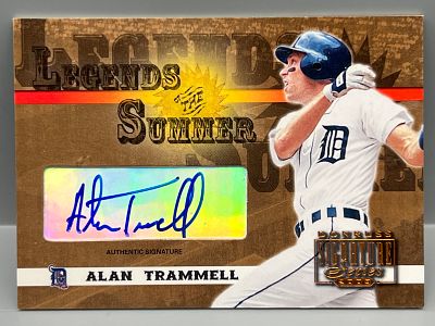 2003 Donruss Signature Series Alan Trammell Legends of The Summer Auto #LS-2 - HOF