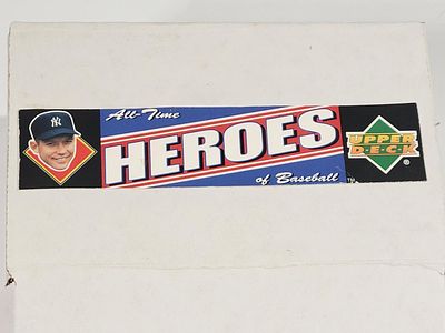 1994 Upper Deck Baseball All Time Heroes Set. Includes Gehrig, Ruth, Mantle. Set Appears 