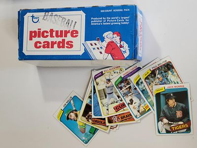 500 Ct Box 1980 Topps Baseball