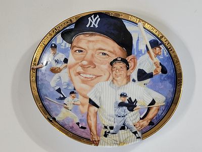 The Legendary Mickey Mantle Hamilton Collection Limited Edition Plate. From the "Best of 