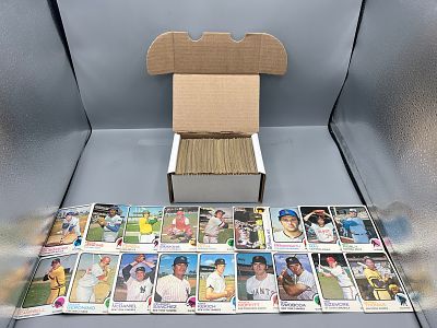 Lot of (300) 1973 Topps Baseball Cards W/ Some Stars - Varying Conditions