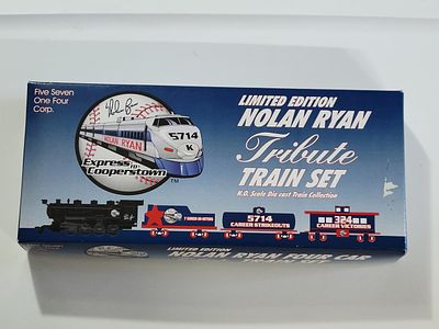 Limited Edition Nolan Ryan "Express to Cooperstown" Tribute 4-Car Train Set