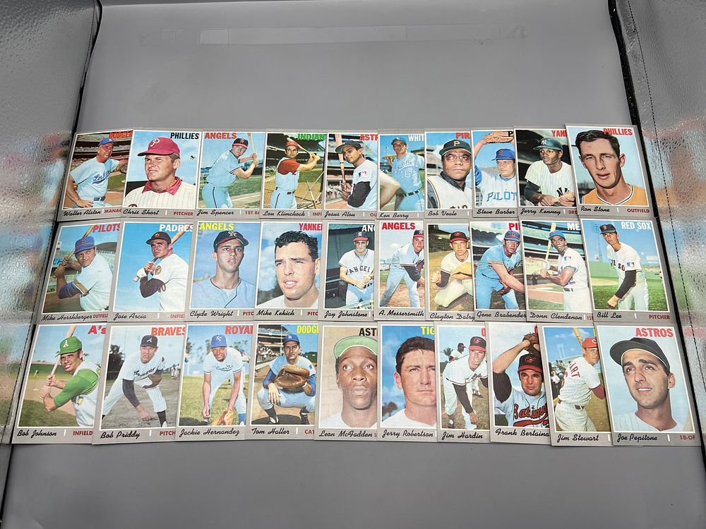 Lot of (30) 1970 Topps Baseball Cards W/(12) High Numbers - Varying Conditions