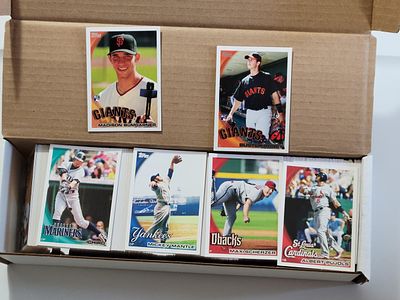 2010 Topps Baseball Set. Includes Posey and Baumgardner RC. Appears Complete. Not Verified