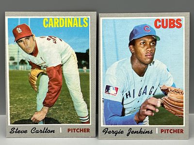 1970 Topps Steve Carlton #220 & Fergie Jenkins #240